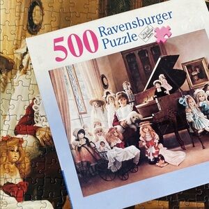 Vintage Ravensburger 500 piece puzzle “Doll Collection” 2005 Complete